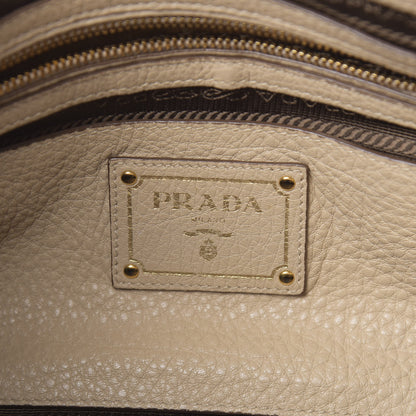 Prada Vitello Daino Shopping Satchel Cammeo 6 of 21
