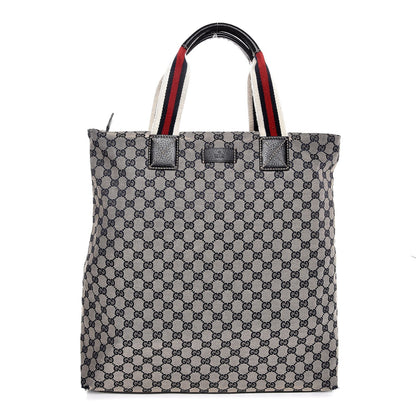 Gucci GG Monogram Large Web Handle Vertical Tote Dark Navy 1 of 11