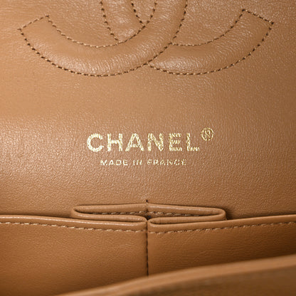 Chanel Caviar Quilted Medium Double Flap Beige 6 of 11