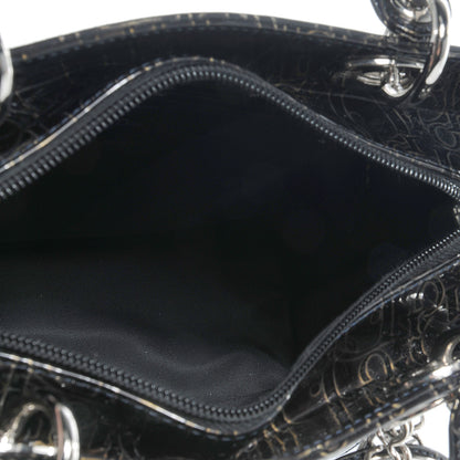 Christian Dior Patent Diorissimo Medium Lady Dior Black 6 of 8