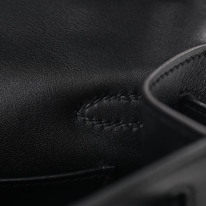 Hermes Swift Kelly Pochette Clutch Black 13 of 25