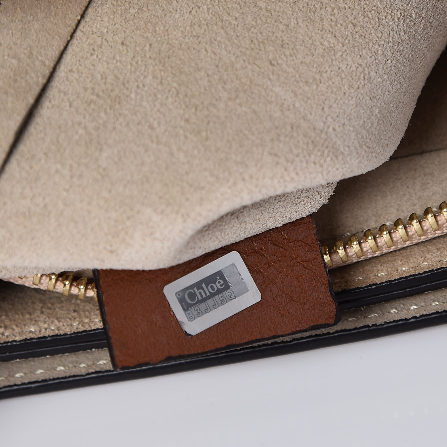 Chloe Suede Calfskin Medium Faye Shoulder Bag Tobacco 8 of 8