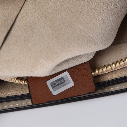 Chloe Suede Calfskin Medium Faye Shoulder Bag Tobacco 8 of 8
