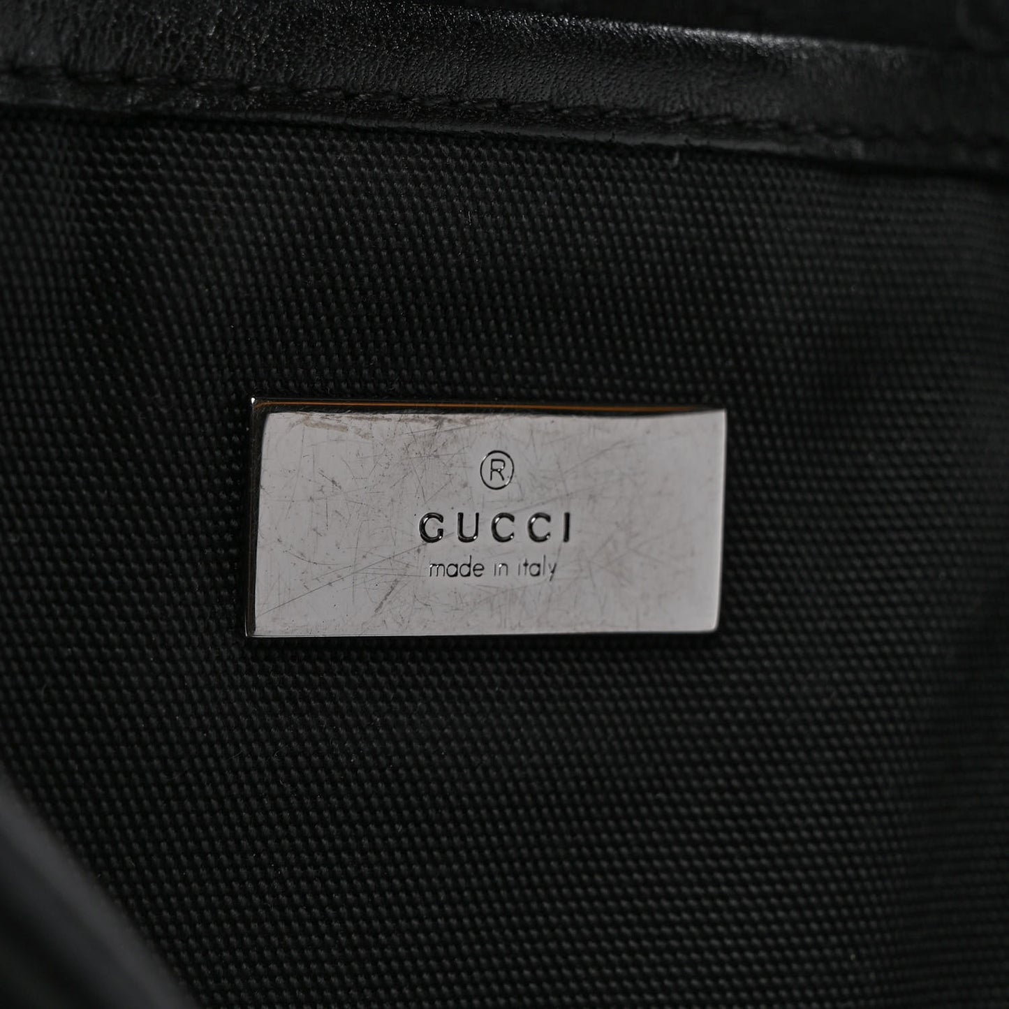 Guccissima Nylon Briefcase Black