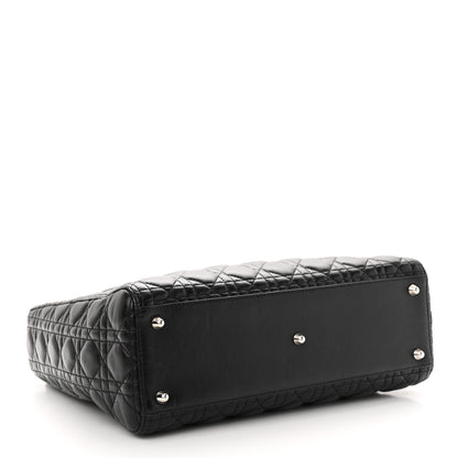 Christian Dior Lambskin Cannage Large Lady Dior Black 4 of 13