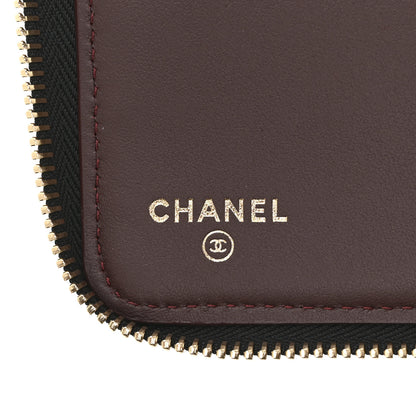 Chanel Caviar Quilted Large Zip Around Organizer Wallet Black 7 of 11