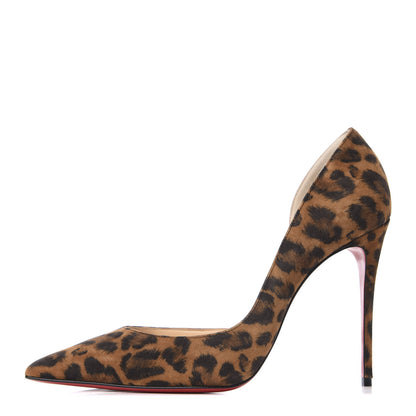 Christian Louboutin Tissu Leopardino Iriza 100 Pumps 38.5 Brown 1 of 9