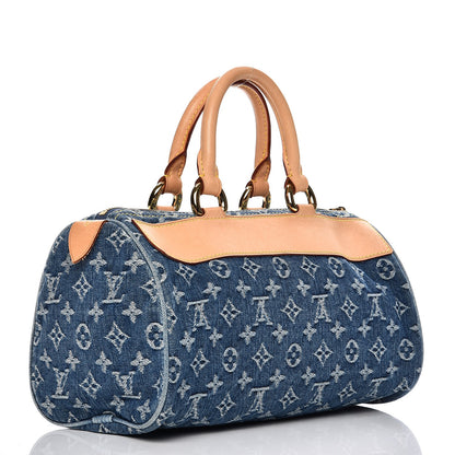 Louis Vuitton Monogram Denim Neo Speedy Blue 3 of 11