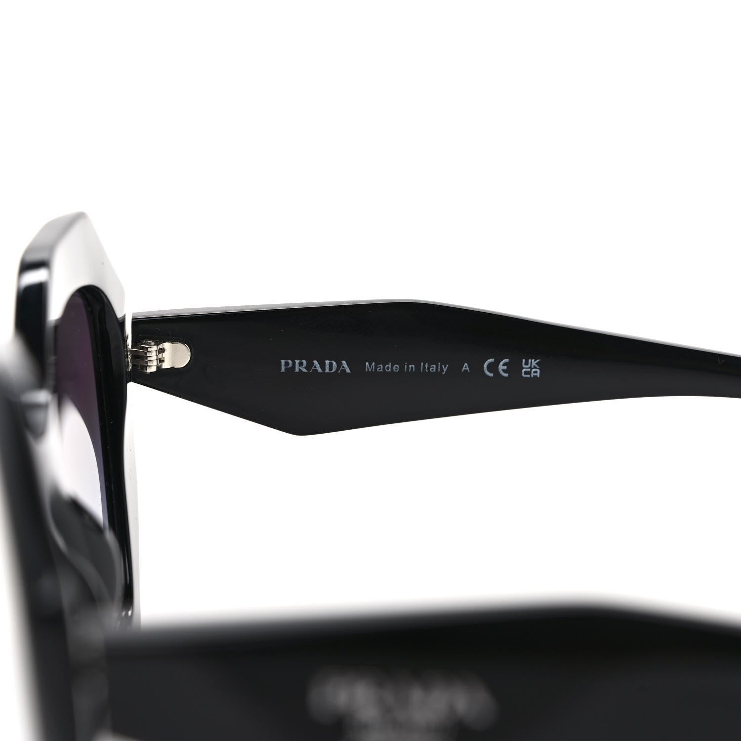 Prada Acetate Sunglasses SPR 16W Black 5 of 6