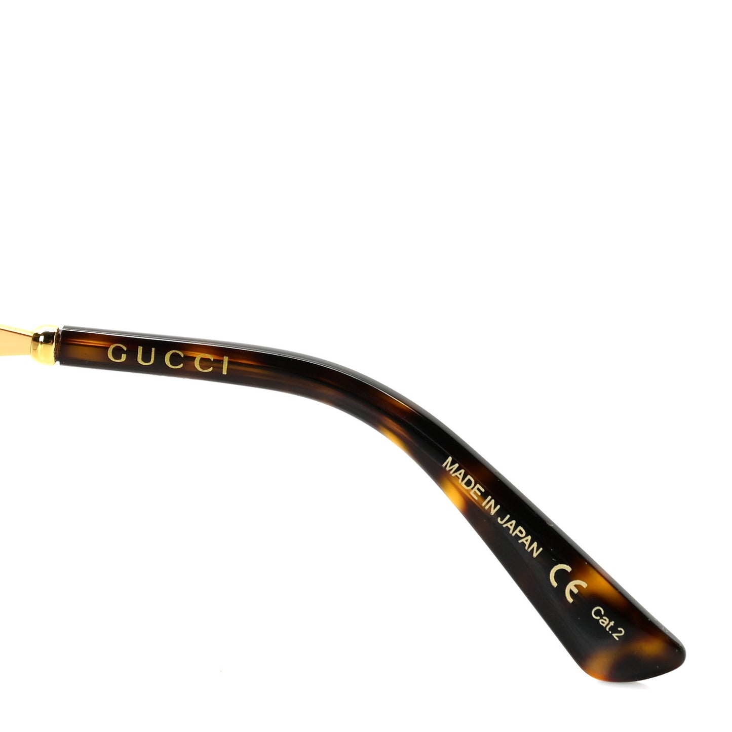 Metal Round Frame GG0595S Sunglasses Gold Brown