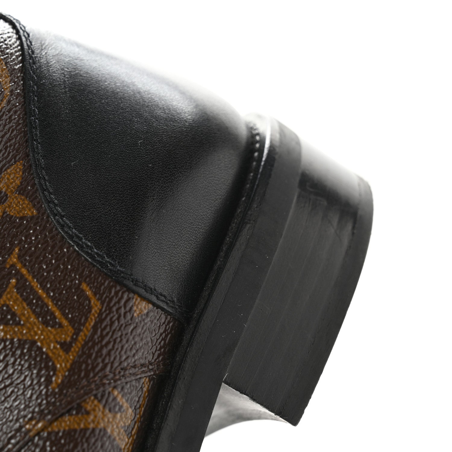 Louis Vuitton Calfskin Monogram Wonderland Flat Ranger Boots 39.5 Black 11 of 12