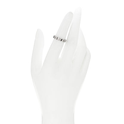 Cartier 18K White Gold 3.5mm LOVE Wedding Band Ring 50 5.25 2 of 4