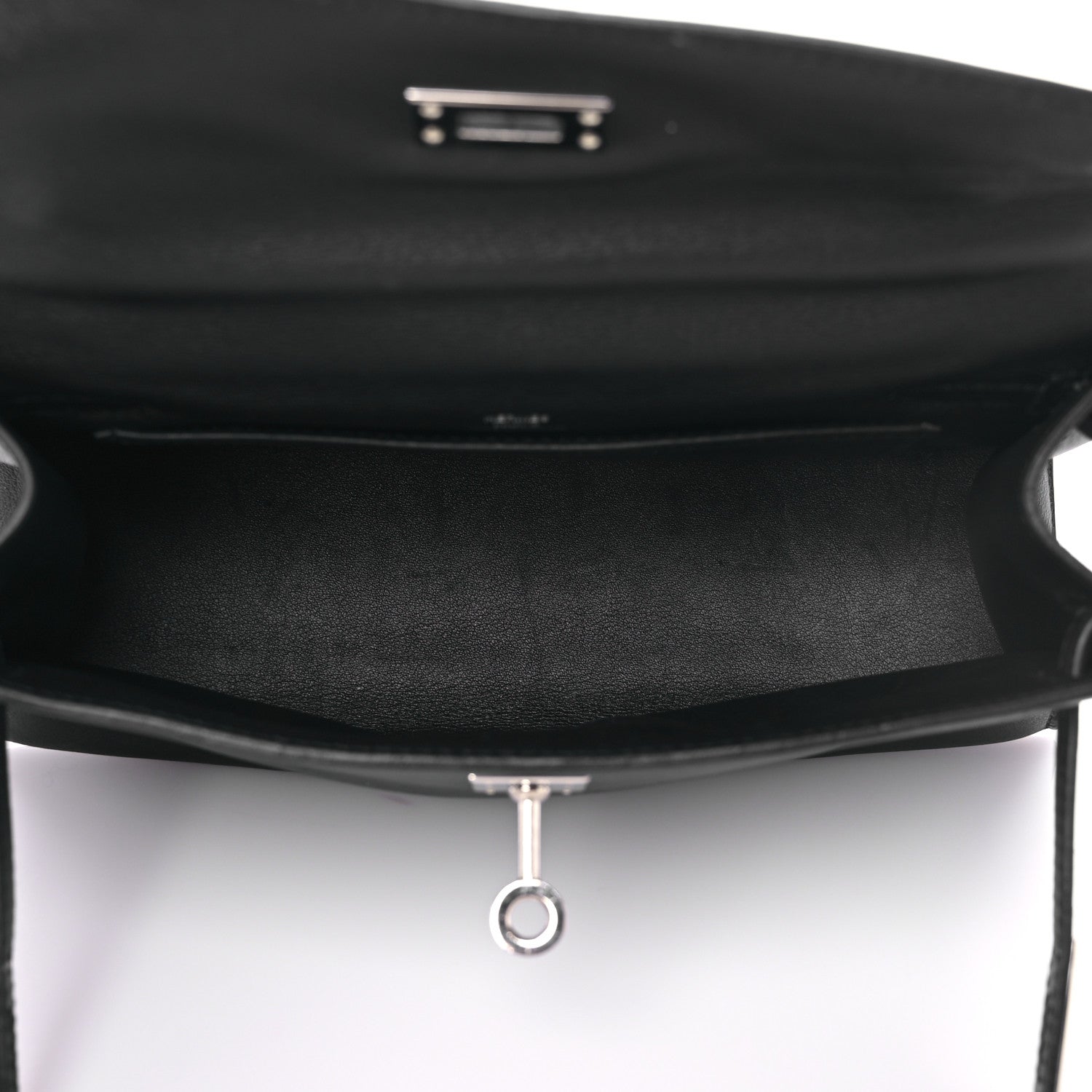 Hermes Swift Kelly Pochette Clutch Black 8 of 15