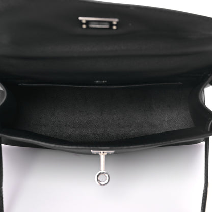 Hermes Swift Kelly Pochette Clutch Black 8 of 15