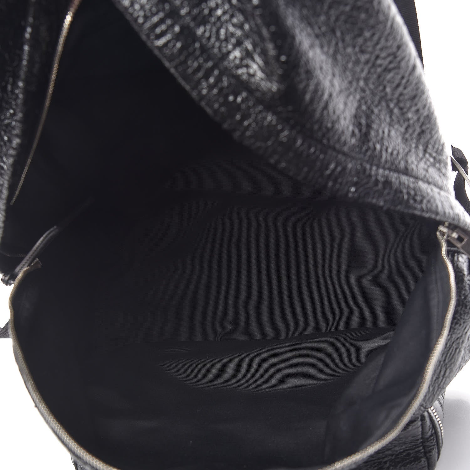 Saint Laurent Coated Canvas Hunting Backpack Black 5 of 20