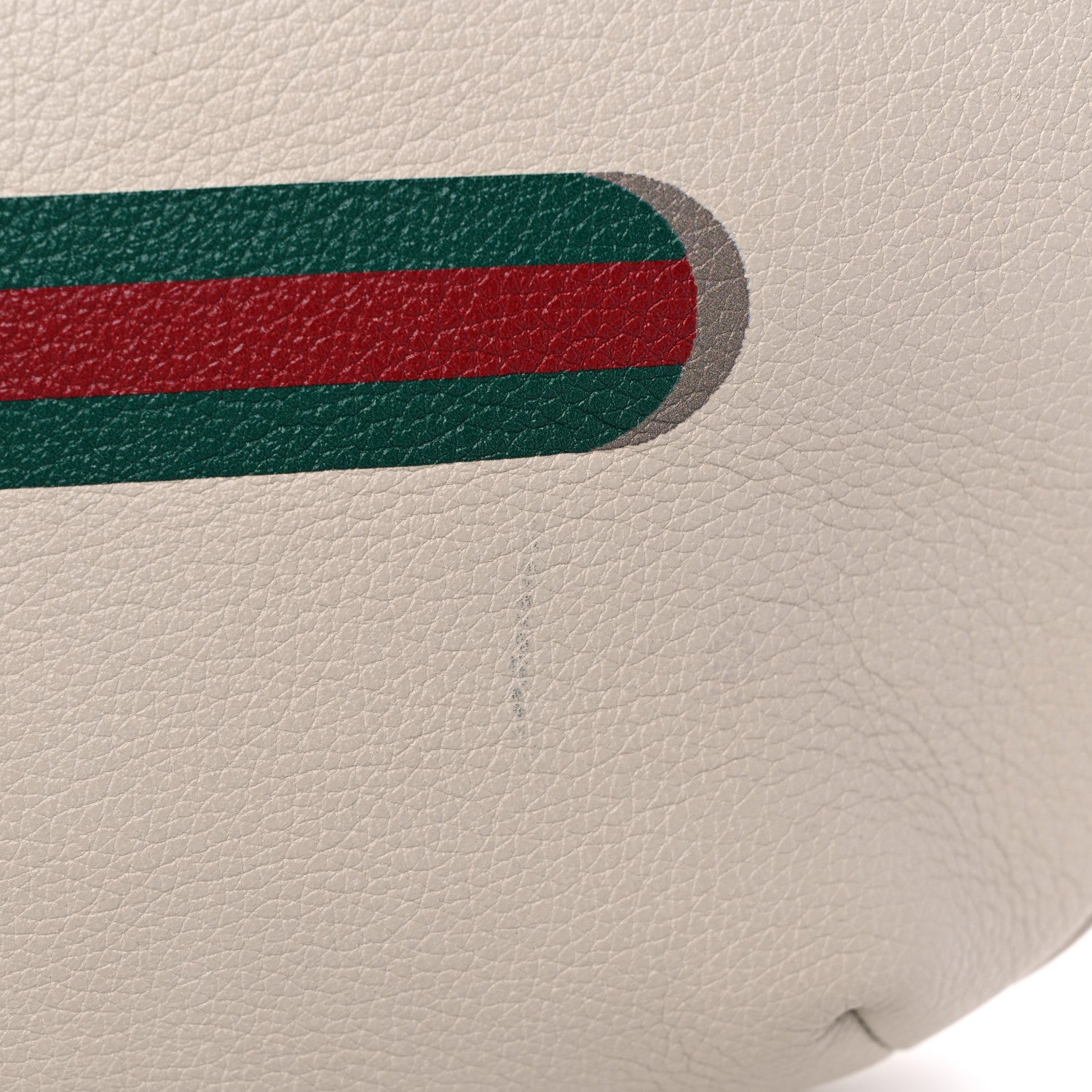 Gucci Grained Calfskin Logo Half Moon Hobo White 10 of 13