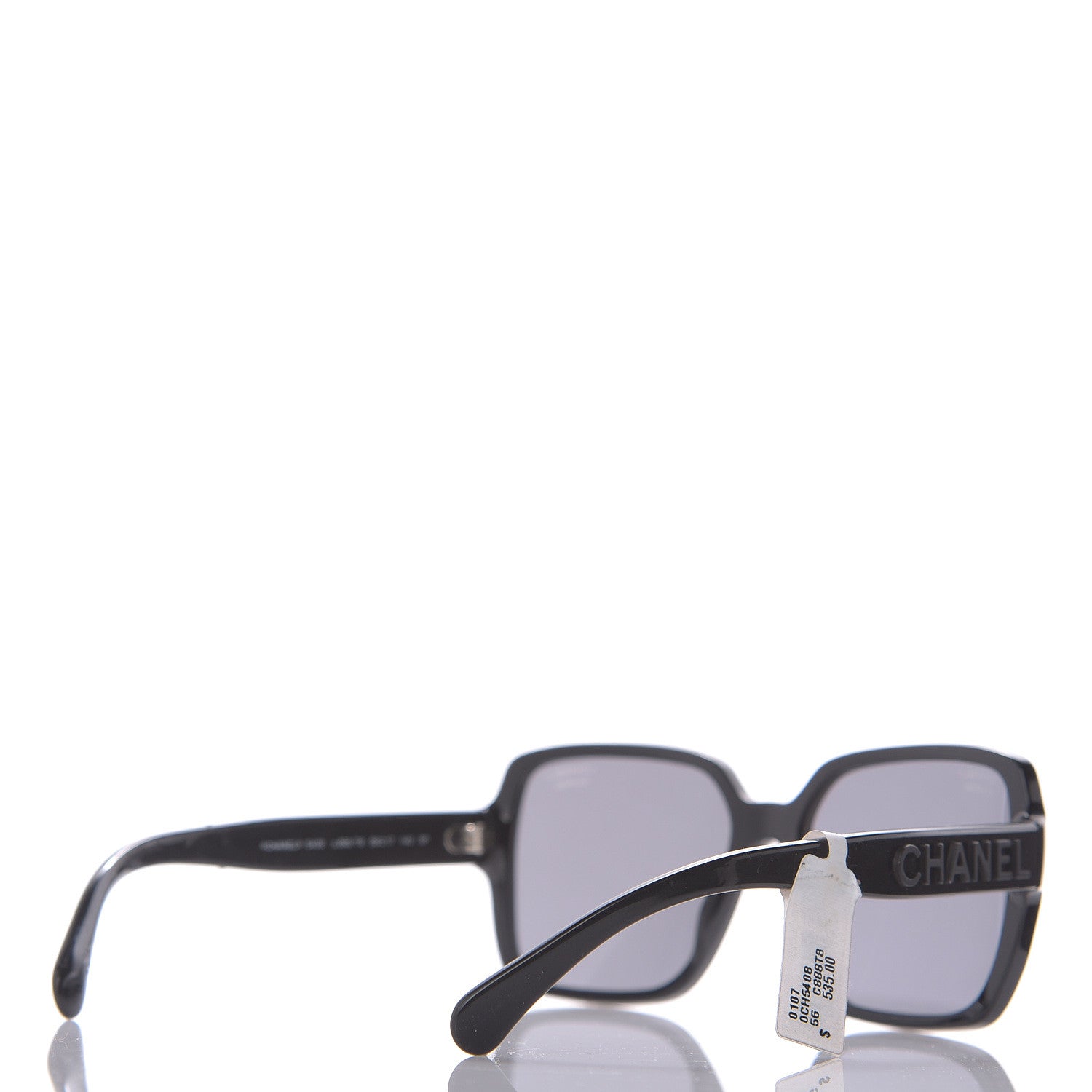 Chanel Acetate Polarized Square Sunglasses 5408 Black 4 of 7