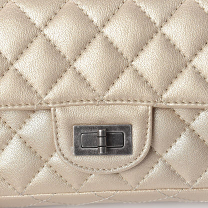 Chanel Metallic Sheepskin Quilted 2.55 Reissue Mini Flap Beige 10 of 11