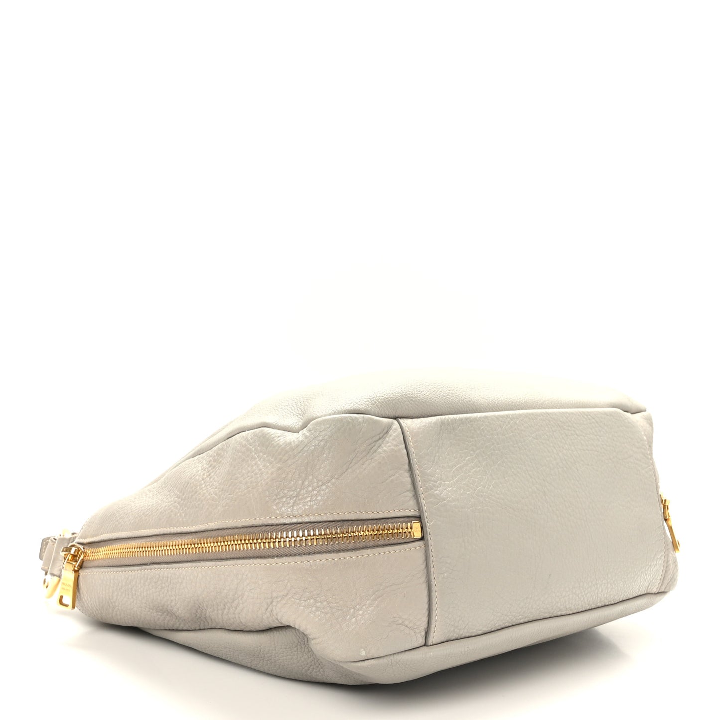 Vitello Daino Side Zip Pocket Hobo Argilla