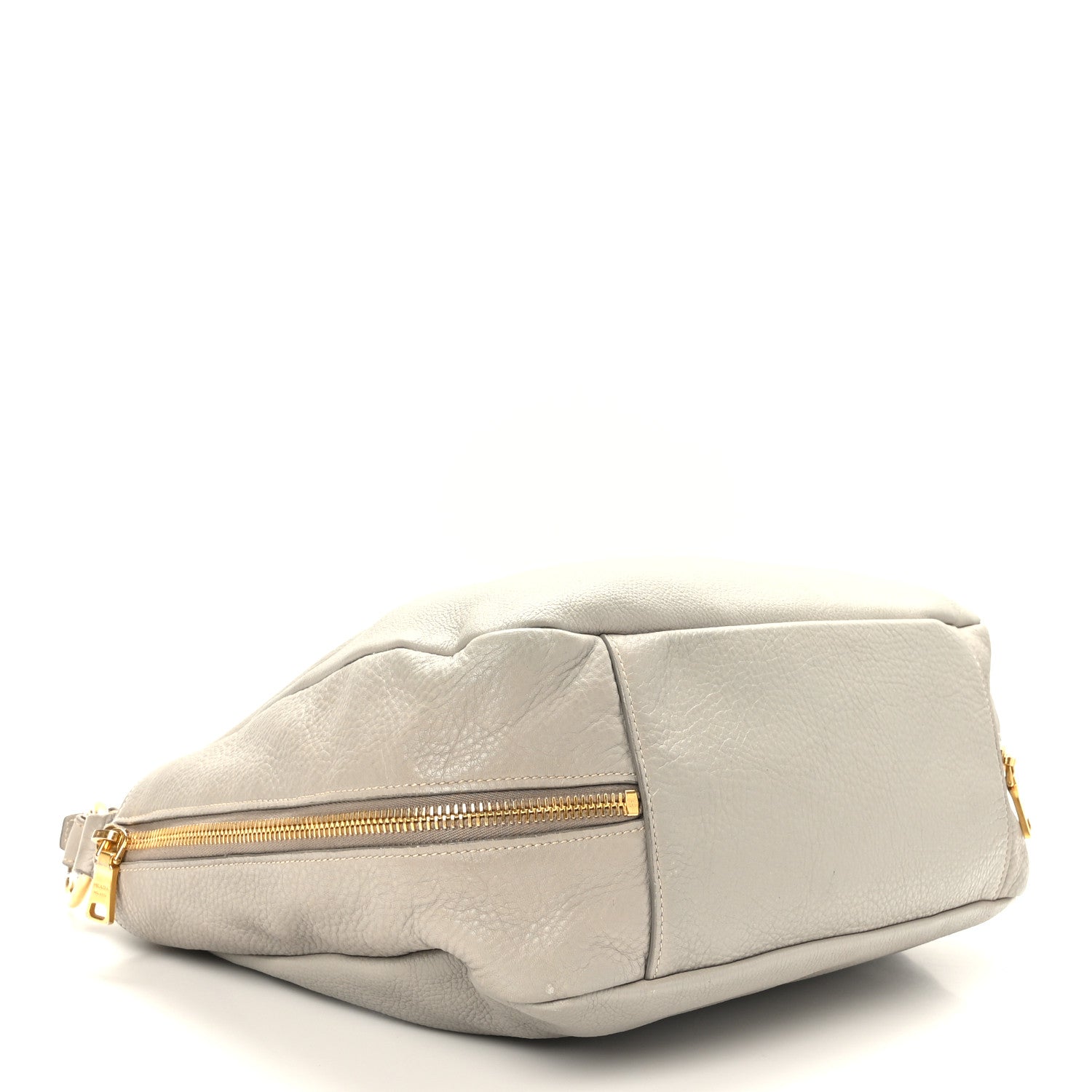 Prada Vitello Daino Side Zip Pocket Hobo Argilla 4 of 8