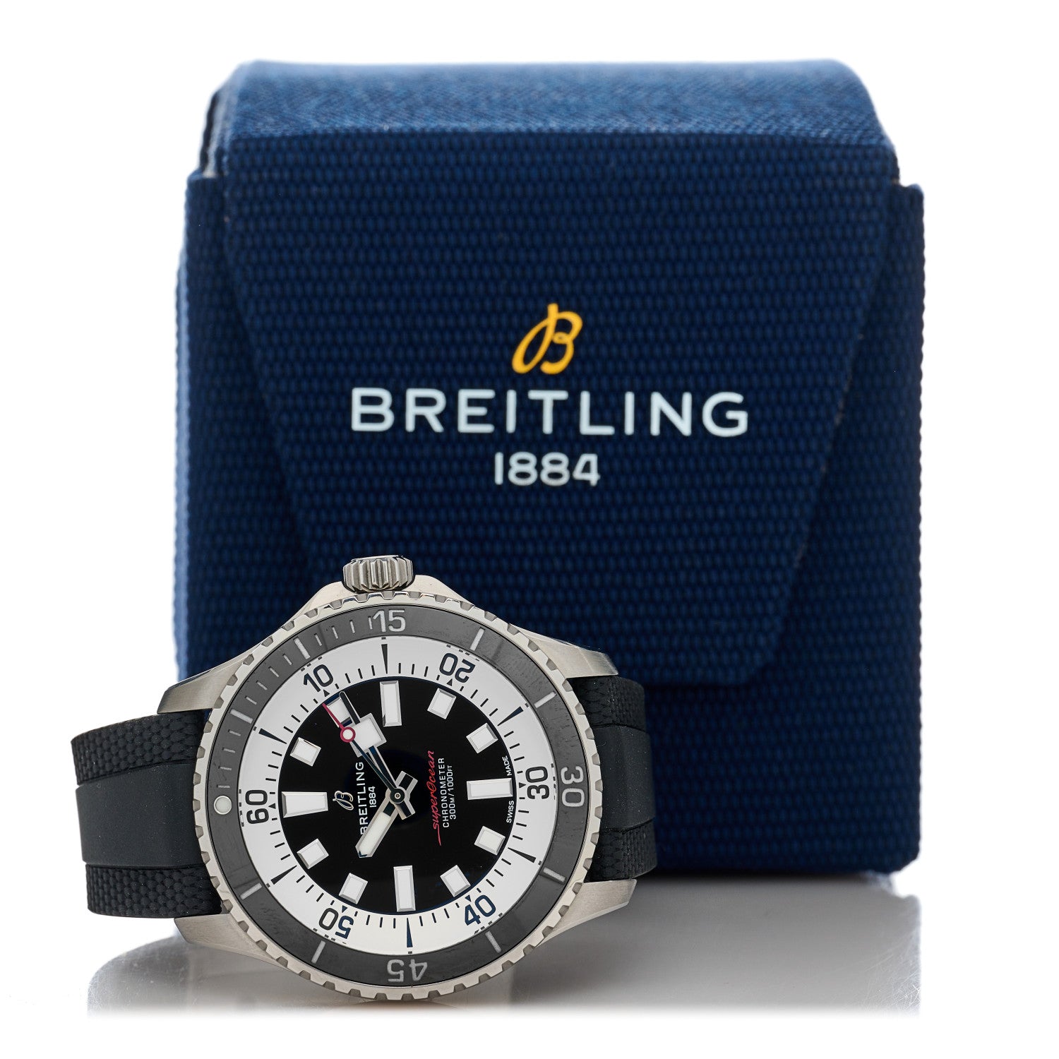 Breitling Stainless Steel Rubber 44mm SuperOcean Automatic Watch Black A17376 5 of 5