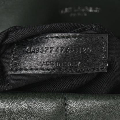 Saint Laurent Lambskin Quilted Small Loulou Puffer Monogram Chain Satchel Concrete 7 of 13