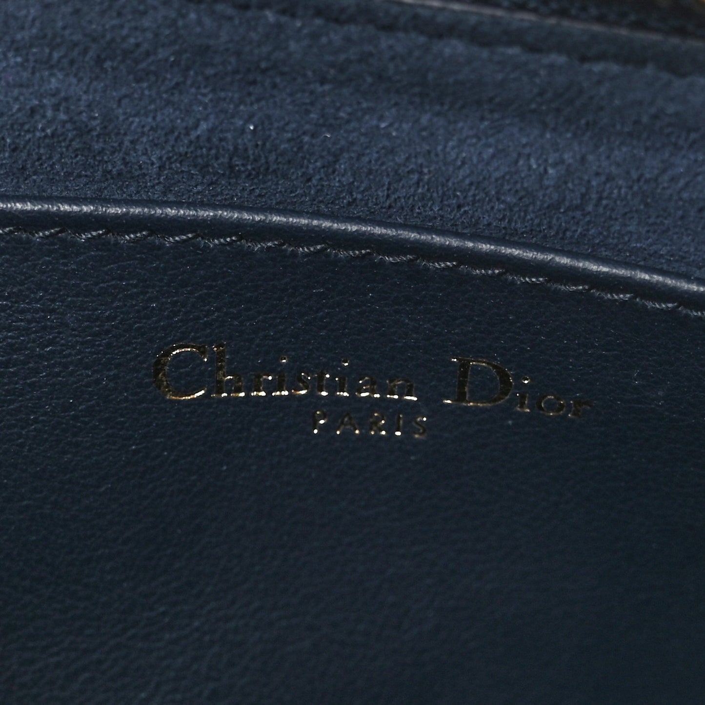 Calfskin Dior Vibe Pochette Blue White