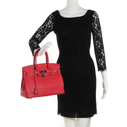 Hermes Togo Birkin 30 Rouge Garance 2 of 34
