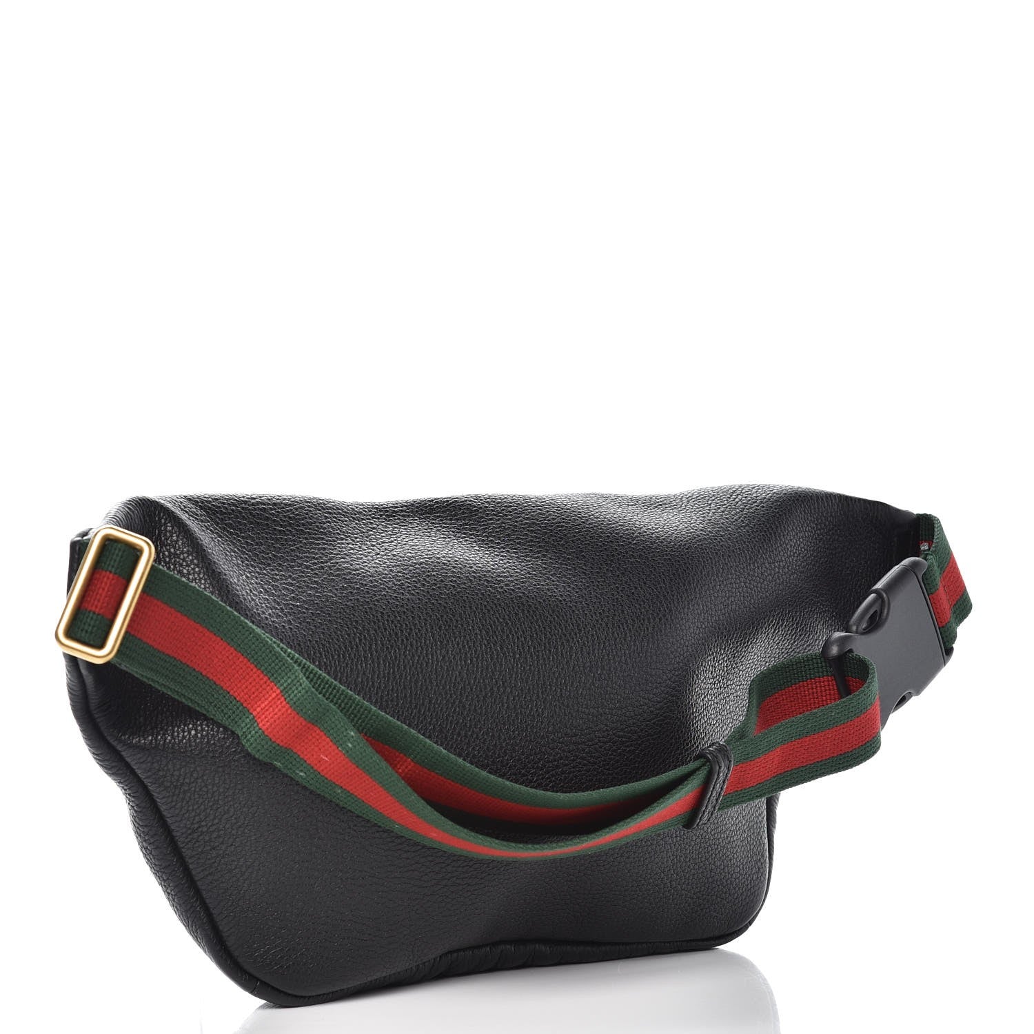 Gucci Grained Calfskin Logo Belt Bag Black 3 of 9