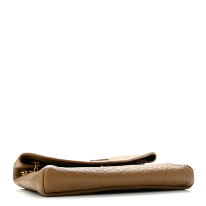 Saint Laurent Supple Lambskin Small Cassandre Chain Pouch Dark Cork 3 of 10