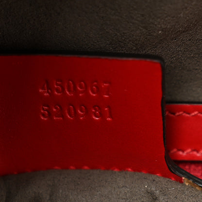 Gucci Guccissima Signature Small Day Backpack Hibiscus Red 7 of 10