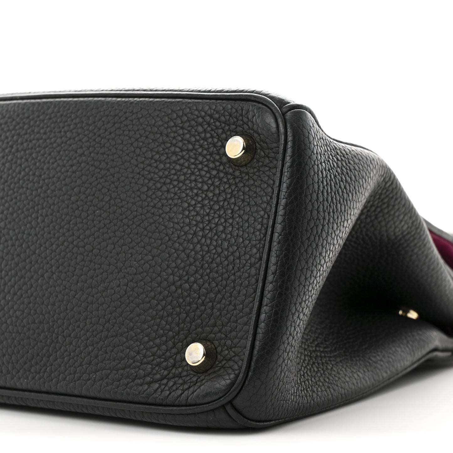 Bullcalf Small Be Dior Flap Black Fraise