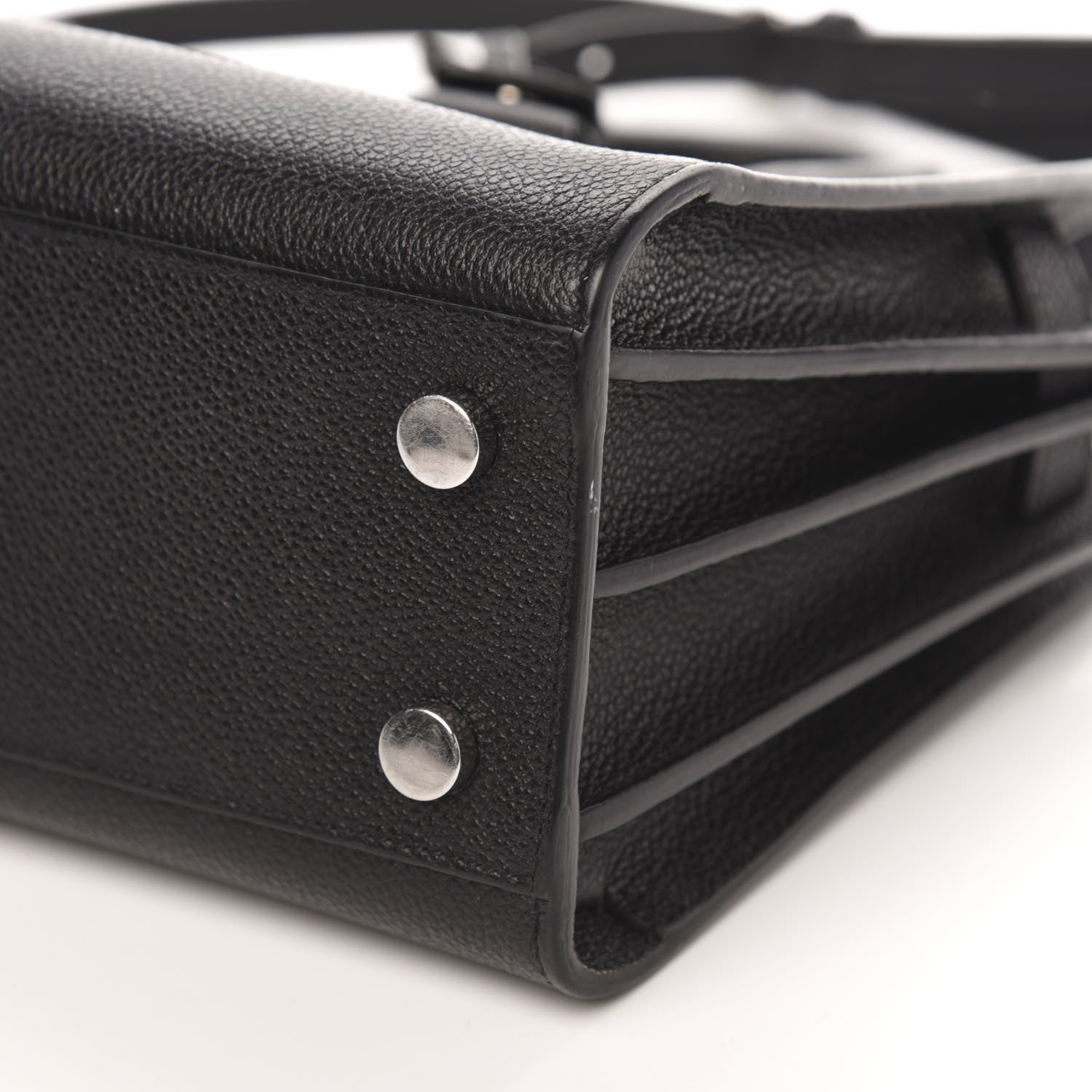 Saint Laurent Grained Calfskin Nano Sac De Jour Black 9 of 9