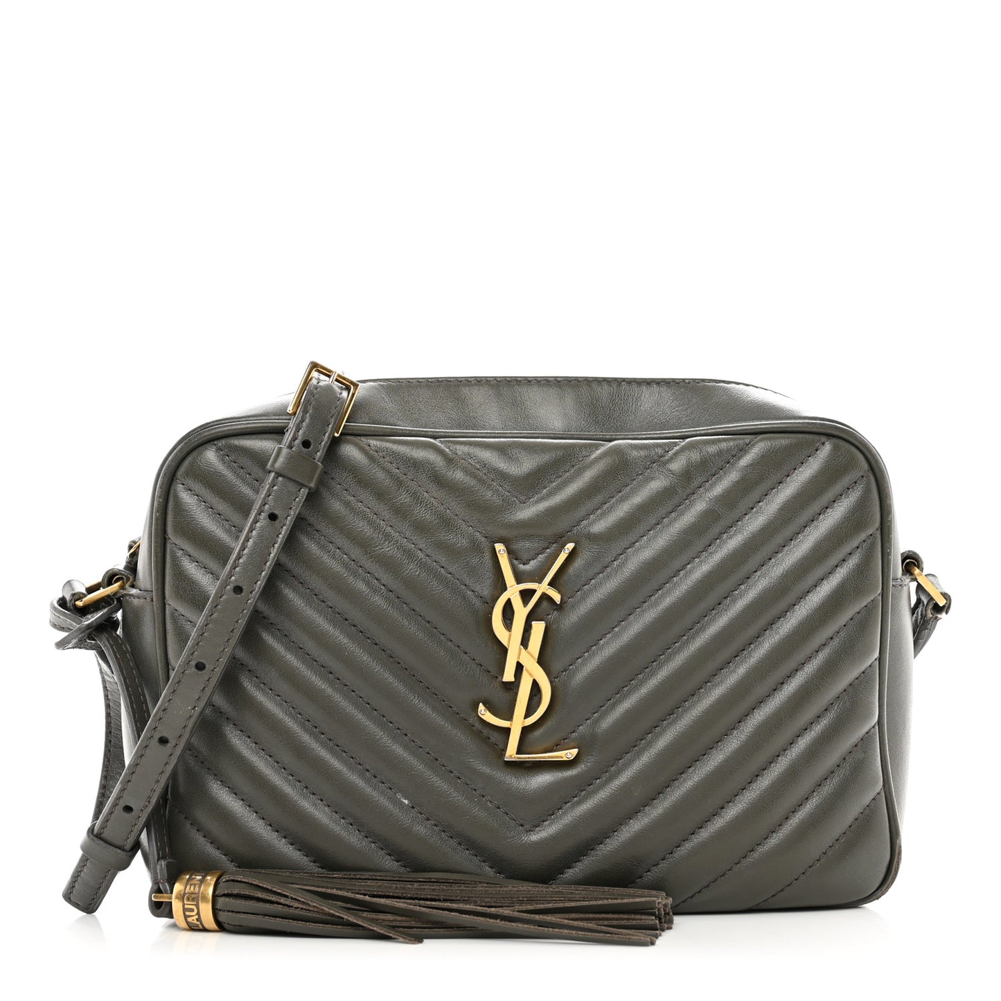Calfskin Matelasse Monogram Lou Camera Bag Pebble