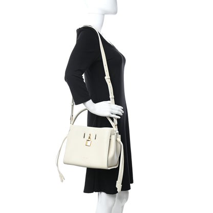 Tom Ford Grained Calfskin Small Padlock Top Handle Chalk 2 of 9