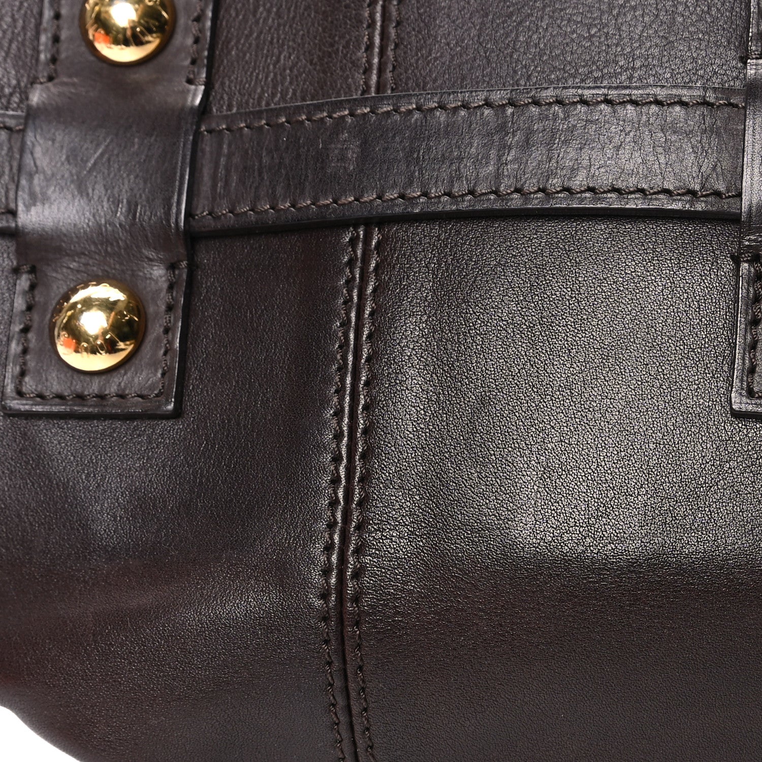 Louis Vuitton Calfskin Sac Louis Chocolate 12 of 14