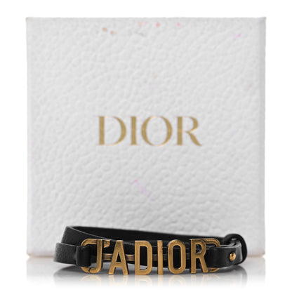 Christian Dior Calfskin J'adior Double Bracelet Black 5 of 5