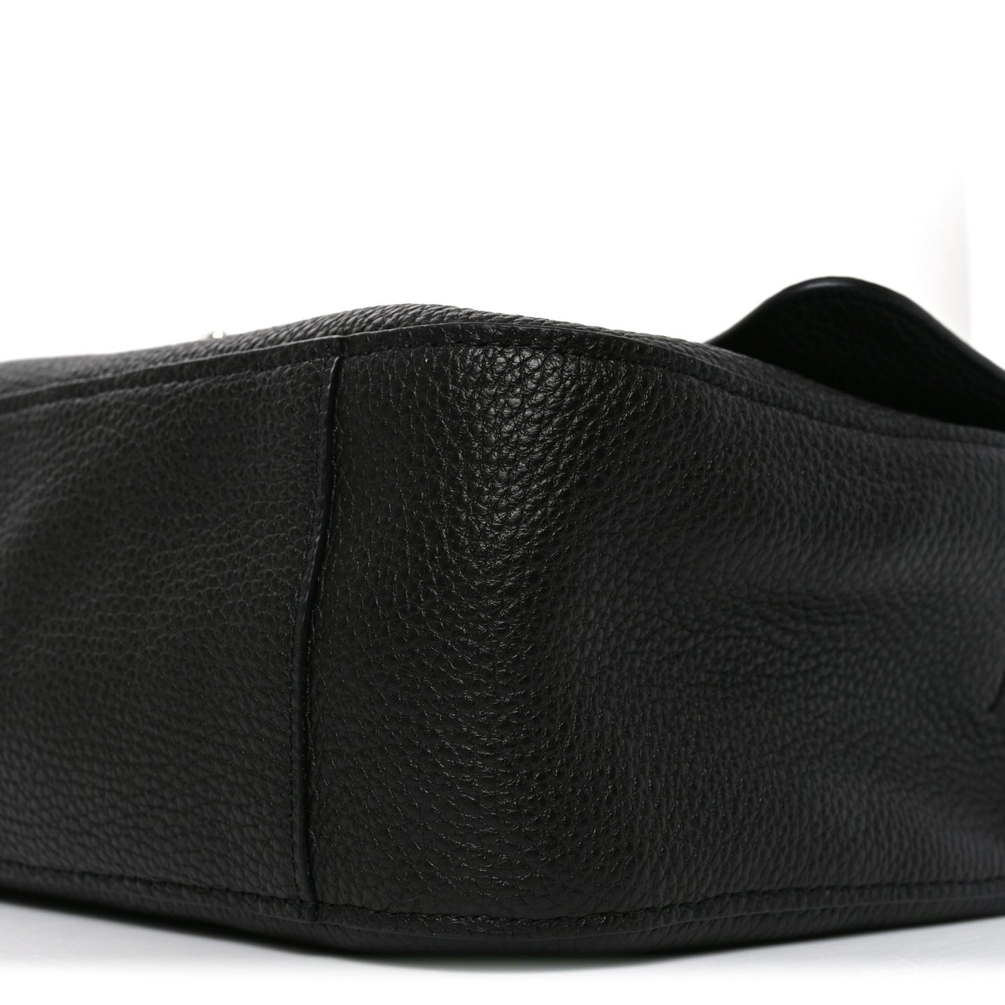Grained Calfskin Small Souplissimo Maxi Flap Black