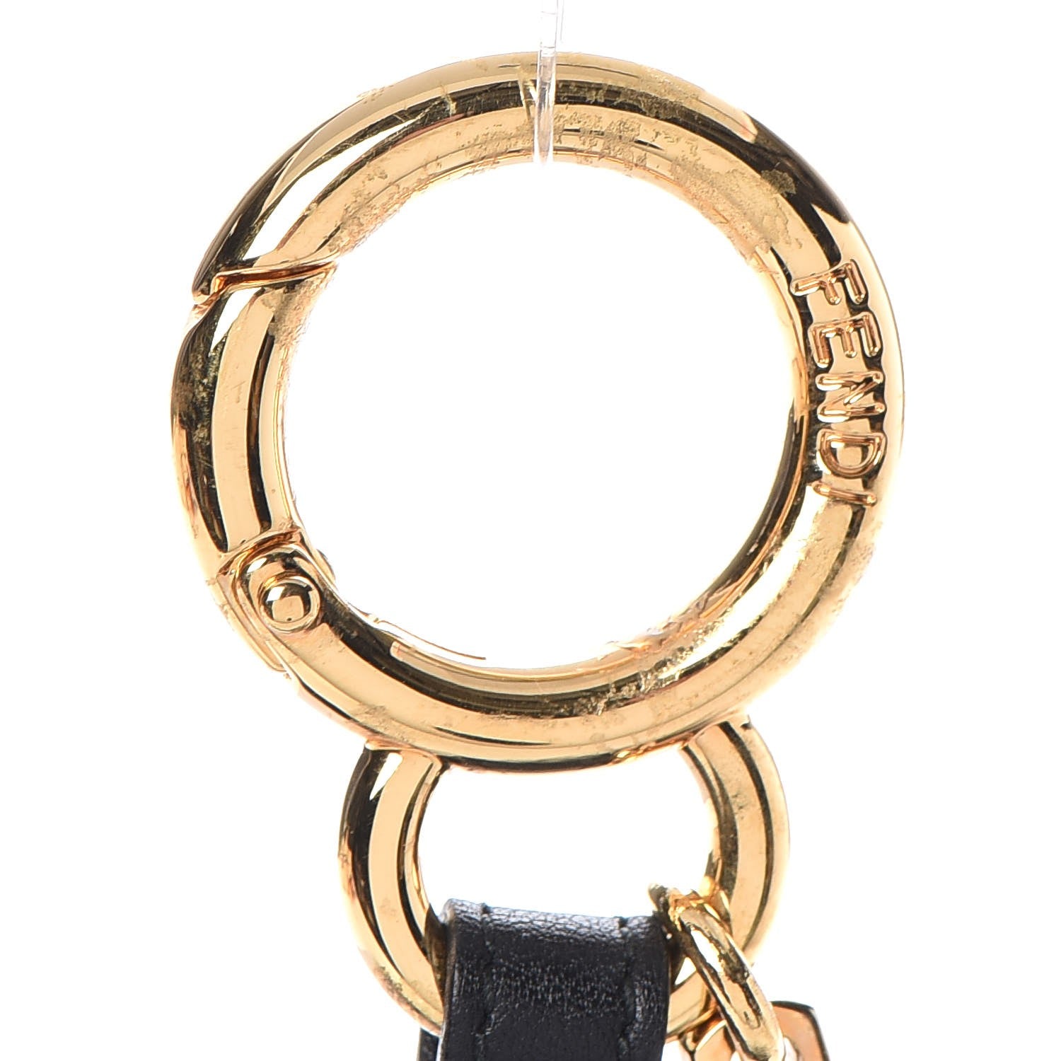 Fendi Fox Fur Hypnoteyes Key Ring Black 4 of 6