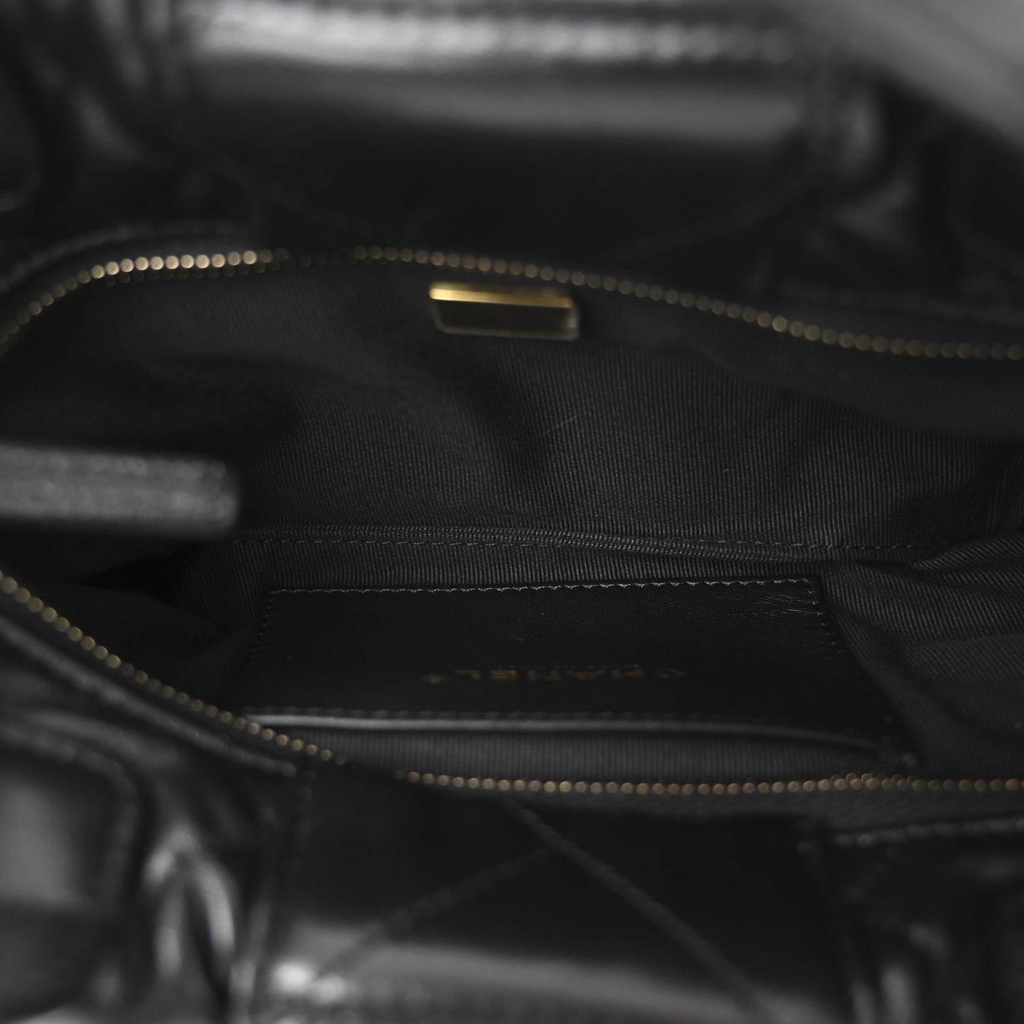 Lambskin Quilted Mini Bow Bag Black