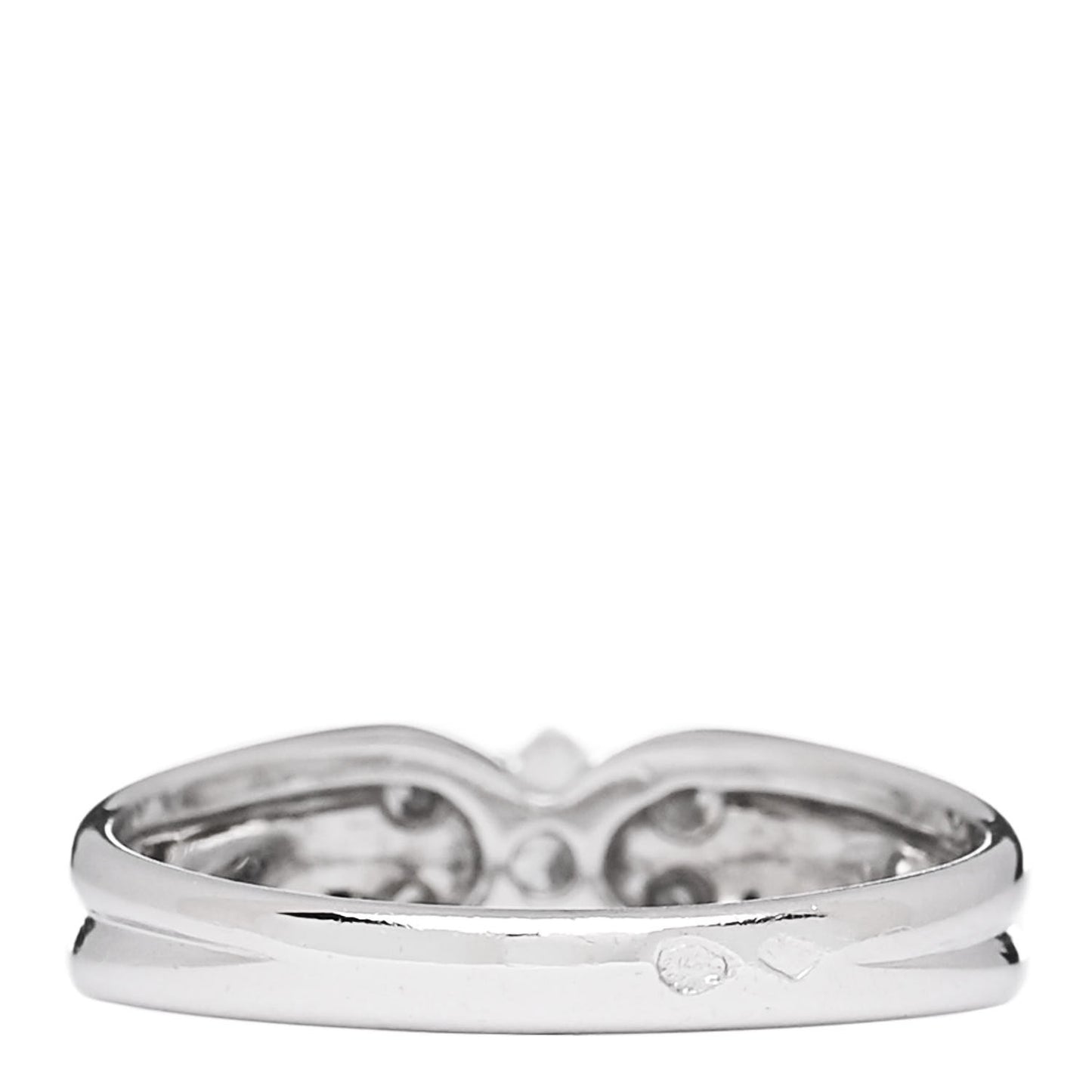 18K White Gold Diamond Butterfly Ring 50 5.25