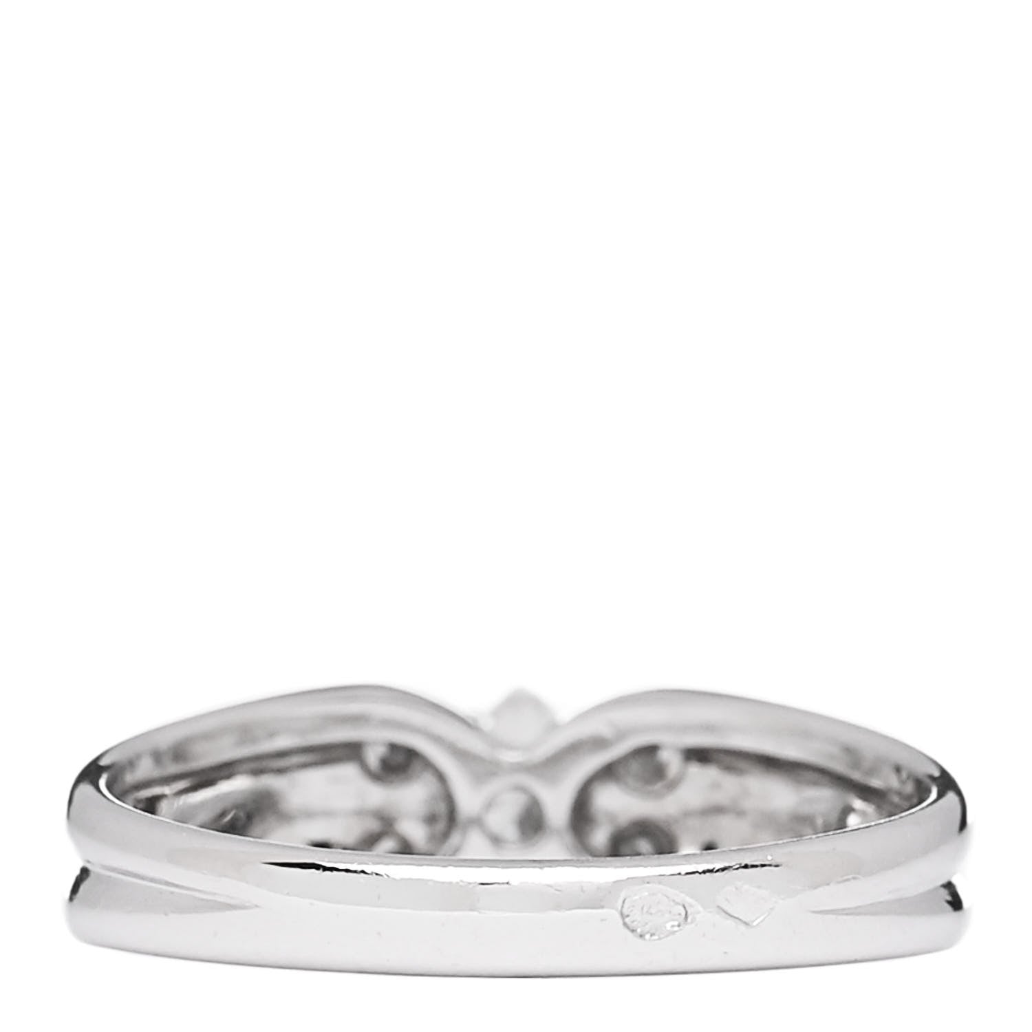 Van Cleef & Arpels 18K White Gold Diamond Butterfly Ring 50 5.25 3 of 5