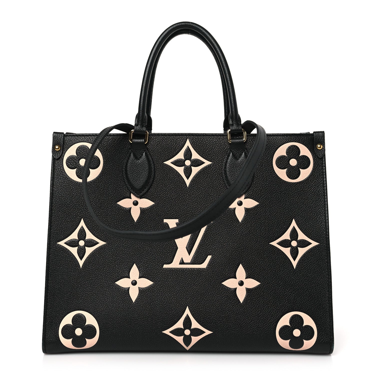 Louis Vuitton Empreinte Monogram Giant Onthego MM Black Beige 1 of 9