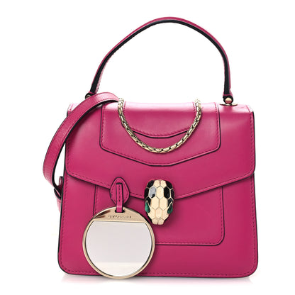 Bulgari Calfskin Serpenti Forever Top Handle Pink 3 of 14