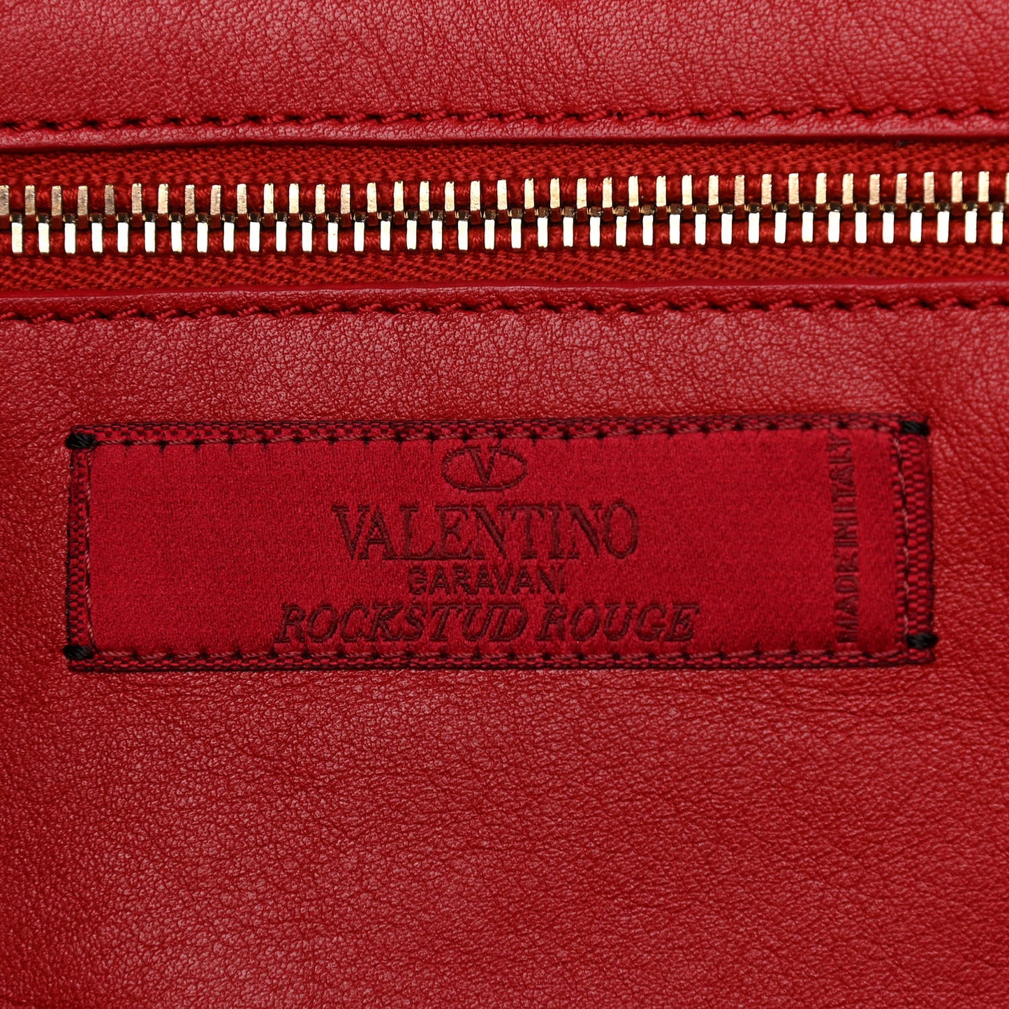 Vitello Monochrome Small Rockstud All Over Tote Rosso Valentino
