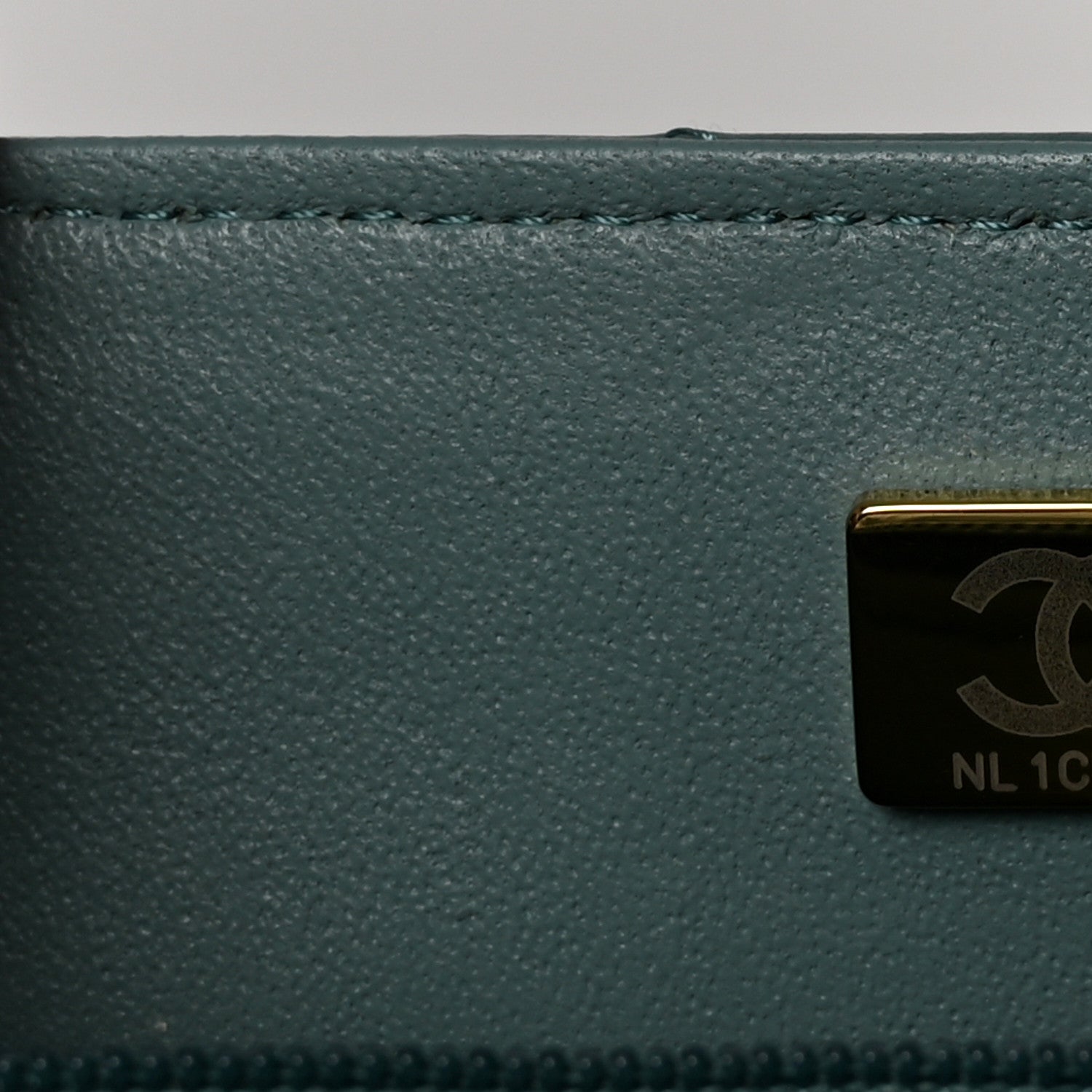 Chanel Lambskin Quilted Mini Rectangular Flap Green 1833131