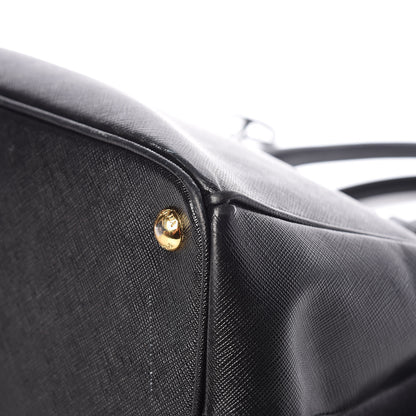 Prada Saffiano Medium Galleria Double Zip Tote Black 10 of 12