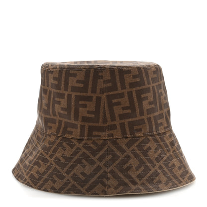 Fendi Technical Fabric FF Reversible Bucket Hat S Tobacco Beige 5 of 8
