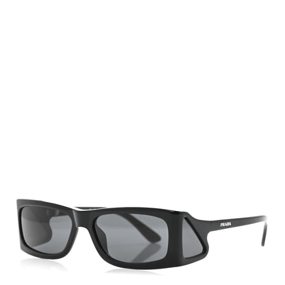 Prada Acetate Rectangular Sunglasses SPR B03 Black 1 of 7