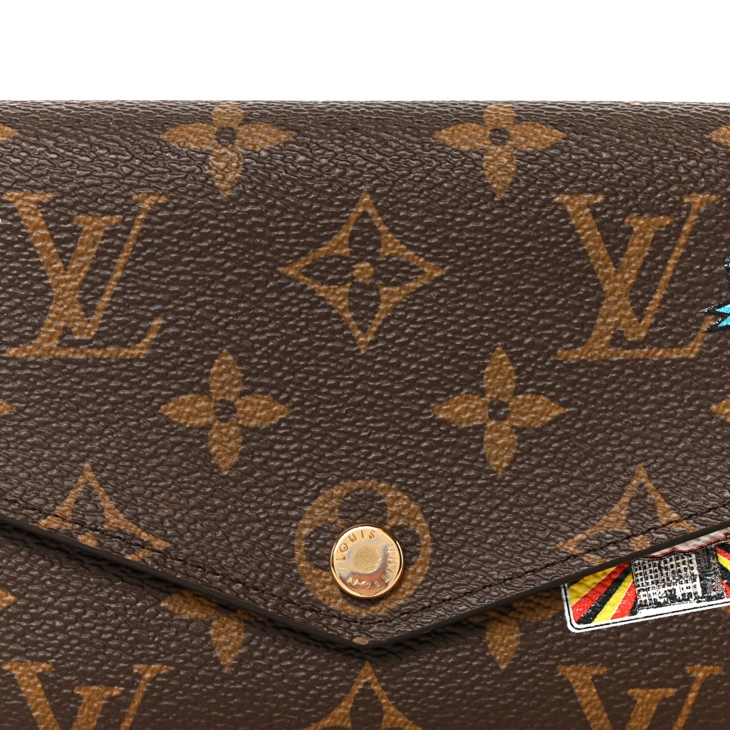 Louis Vuitton Monogram World Tour Sarah Wallet 7 of 8
